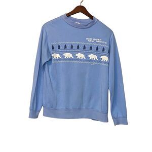 VTG 80s WSL Red River New Mexico Sweatshirt Medium